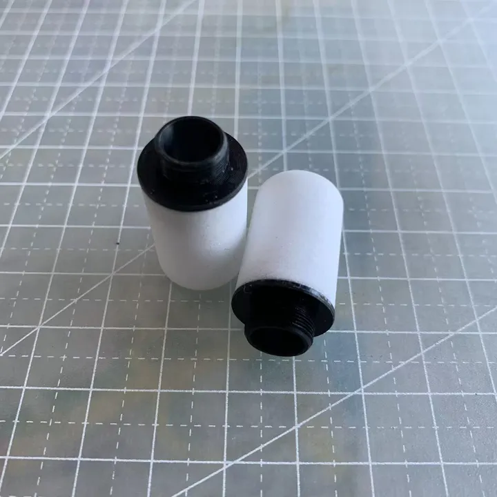 SINTERED PE SILENCER M5X0.8 5.96L22 5MICRON