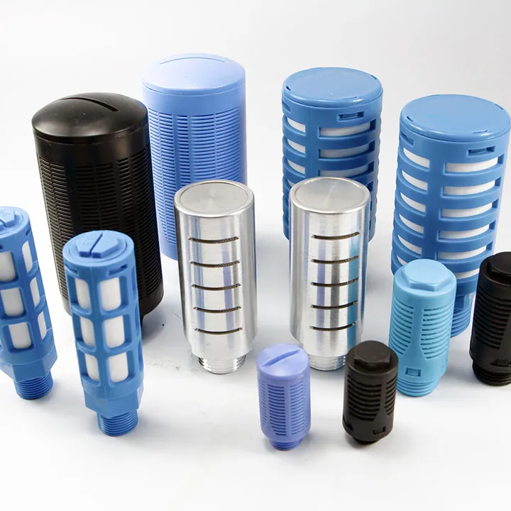 SILENCIEUX PLASTIQUE SPL-F 1/4 AVEC FEUTRE DE LAINE + FILET ALUMINIUM COULEUR BLEU CLAIR - Vue 1