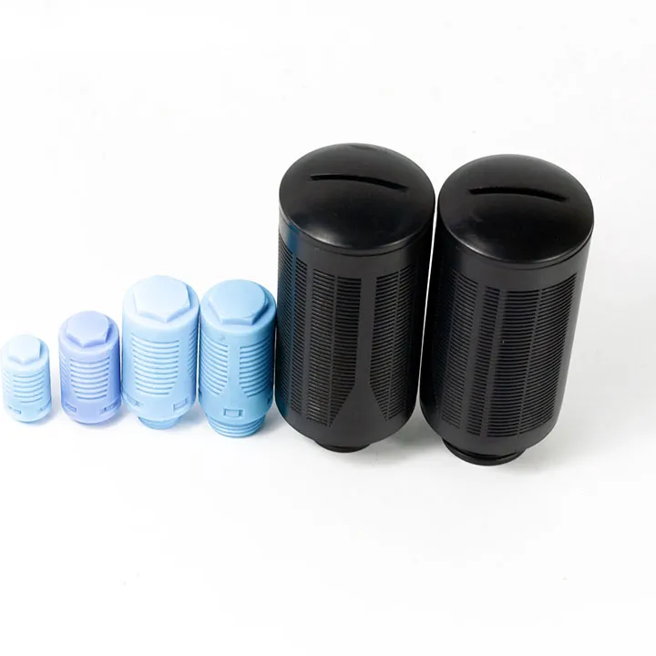 SILENCIEUX PLASTIQUE SPL-F 1/4 AVEC FEUTRE DE LAINE + FILET ALUMINIUM COULEUR BLEU CLAIR - Vue 2