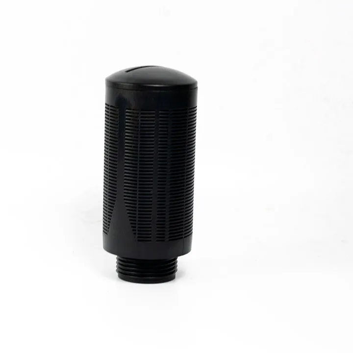PLASTIC SILENCER SPL-F 1/2 WITH WOOL FELT & ALUMINIUM NET COLOR BLACK - View 2