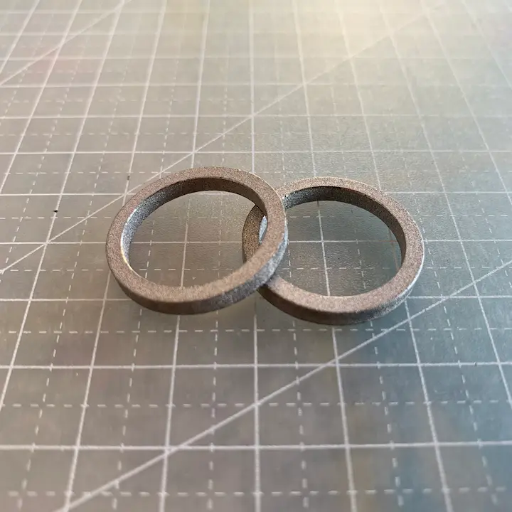 SINTERED STAINLESS STEEL 316L RING FILTER 30X47X2 40MICRON - View 2